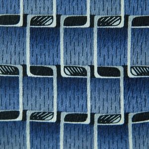 Essante Mens Necktie Blue Silk Tie